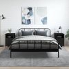 Nočné stolíky 2 ks čierne 40x42x60 cm kompozitné drevo-ForU-825914 Nočné stolíky 2 ks čierne 40x42x60 cm kompozitné drevo-ForU-825914