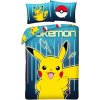 Halantex obliečky Pokémon Pikachu blesky Bavlna 140x200 70x90
