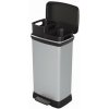 Odpadkový kôš Curver Deco Bin Duo 23 l + 23 l strieborný Odpadkový kôš Curver Deco Bin Duo 23 l + 23 l strieborný