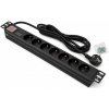 DATAWAY PDU Prepäťová ochrana 8x 230V, 1U, 19 DATAWAY PDU Prepäťová ochrana 8x 230V, 1U, 19