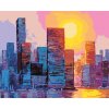 ZUTY Maľovanie podľa čísel SLNKO NAD MRAKODRAPMI II Rámovanie bez rámu a bez vypnutia plátna Rozmer 80 x 100 cm