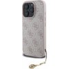 Guess 4G Charm Zadní Kryt pro iPhone 16 Pro Tone on Tone Pink GUHCP16LGF4GCP