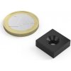 Neodymový magnet kváder 15 × 15 × 5 mm, s otvorom M4, sila 4,8 kg Neodymový magnet kváder 15 × 15 × 5 mm, s otvorom M4, sila 4,8 kg
