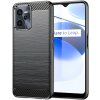 Carbon Shield TPU puzdro pre Realme C35 - Čierna KP24305