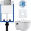 CERANO - Kompletný podomietkový WC set Lite/Dure - biela lesklá - WC tlačidlo Slim, tmavo šedá - na zamurovanie - 51x35 cm CERANO - Kompletný podomietkový WC set Lite/Dure - biela lesklá - WC tlačidlo Slim, tmavo šedá - na zamurovanie - 51x35 cm