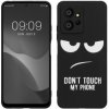 kwmobile s dizajnom don't touch my phone Xiaomi Redmi Note 12 (4G) černé