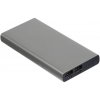 Power Bank z recyklovaného hliníka, 10.000 mAh, sivá Power Bank z recyklovaného hliníka, 10.000 mAh, sivá