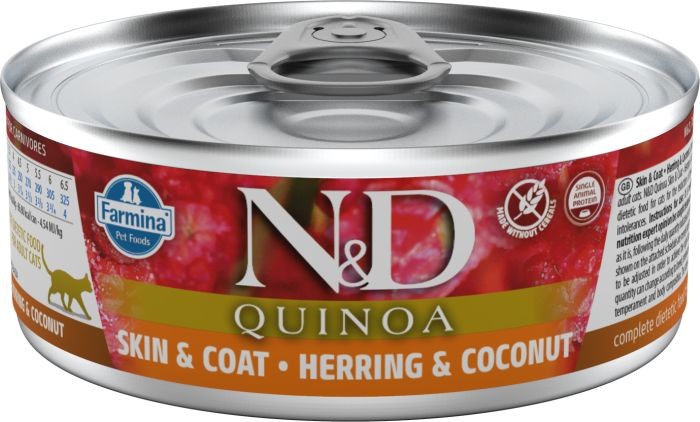 Farmina N&D cat QUINOA Herring & Coconut 80 g