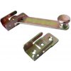 uzáver pre záhradné bránky, dvojdielna závora 120mm, žltý zinok uzáver pre záhradné bránky, dvojdielna závora 120mm, žltý zinok