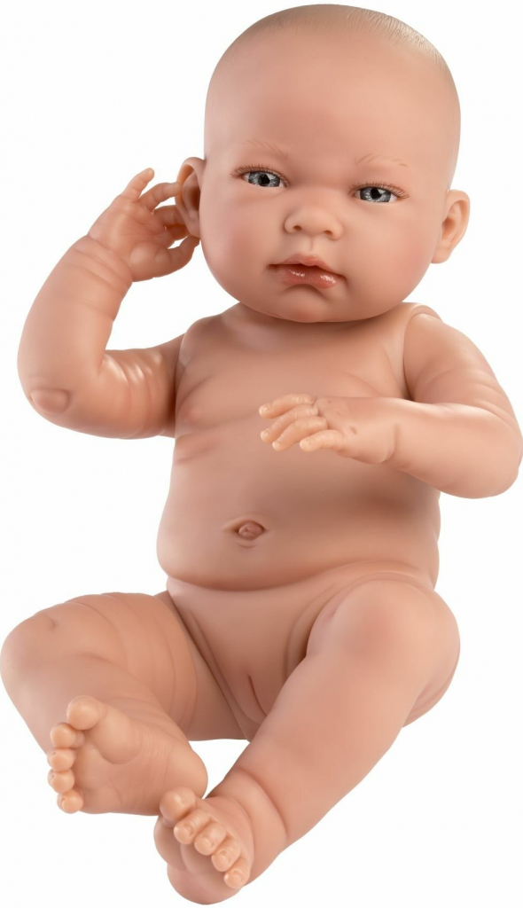 Llorens 84302 NEW BORN DIEVČATKO- realistické bábätko s celovinylovým telom 43 cm