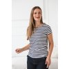 Pruhované tričko na dojčenie MamaFlow Blue Stripes