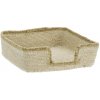 MADAM STOLTZ Stojanček na servítky Seagrass Natural / White Edge MADAM STOLTZ Stojanček na servítky Seagrass Natural / White Edge