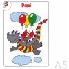 Omaľovánka A5 Draci Omaľovánka A5 Draci