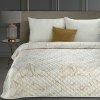 Eurofirany Prehoz BLANCA 1 - bielo zlatý - 170x210cm zo u s potlačou listov lekna zlatá Zamat 170x210 cm Eurofirany Prehoz BLANCA 1 - bielo zlatý - 170x210cm zo u s potlačou listov lekna zlatá Zamat 170x210 cm