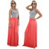 Fashionweek Dlhá letni sukňa z vzdušného materialu MAXI MF5 / M266 Farba: Koralový, Veľkosť: Universal Fashionweek Dlhá letni sukňa z vzdušného materialu MAXI MF5 / M266 Farba: Koralový, Veľkosť: Universal