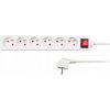 Solight PP70 1,5m 6 zásuviek vypínač bílý Solight PP70 1,5m 6 zásuviek vypínač bílý