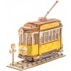 Robotime Drevené 3D puzzle Historická električka 145 ks Robotime Drevené 3D puzzle Historická električka 145 ks