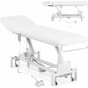 Physa Skladací masážny stôl oceľový biely