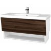 Dreja Umývadlová skrinka INVENCE SZZO 100 (umývadlo Harmonia) - L01 Biela vysoký lesk / D06 Orech Dreja Umývadlová skrinka INVENCE SZZO 100 (umývadlo Harmonia) - L01 Biela vysoký lesk / D06 Orech