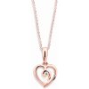 Cutie Jewellery Romantický prívesok z ružového zlata Z6298 1609 40 10 X 4