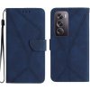 Peňaženkové puzdro Embossing Pattern Stitchy case modré – Oppo Reno 12 Pro Peňaženkové puzdro Embossing Pattern Stitchy case modré – Oppo Reno 12 Pro