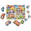 Drevené vkladacie puzzle Mideer: Doprava Drevené vkladacie puzzle Mideer: Doprava