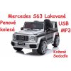 JOKO Elektrické autíčko Mercedes G63, Lakované, kožené sedadlo, penové kolesá, USB, MP3, strieborné JOKO Elektrické autíčko Mercedes G63, Lakované, kožené sedadlo, penové kolesá, USB, MP3, strieborné