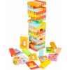 Drevená veža Jenga so zvieratkami Drevená veža Jenga so zvieratkami