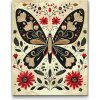 Vymalujsisam.sk Maľovanie podľa čísiel - Severské ľudové umenie - Motýľ Veľkosť: 40x50cm, Rám: Na kartónovej doske Vymalujsisam.sk Maľovanie podľa čísiel - Severské ľudové umenie - Motýľ Veľkosť: 40x50cm, Rám: Na kartónovej doske