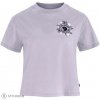 Fjällräven Fjällblomster Logo dámske tričko, lavender mist XS Fjällräven Fjällblomster Logo dámske tričko, lavender mist XS