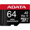 Adata MicroSDXC 64GB High Endurance AUSDX64GUI3V30SHA2-RA1 Adata MicroSDXC 64GB High Endurance AUSDX64GUI3V30SHA2-RA1