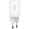 Rýchlonabíjačka Baseus Super Si Pro USB + USB-C 30 W (biela) CCSUPP-E02 Rýchlonabíjačka Baseus Super Si Pro USB + USB-C 30 W (biela) CCSUPP-E02