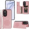 Kožený kryt MANDALA na Huawei P50 - Ružovozlatá Kožený kryt MANDALA na Huawei P50 - Ružovozlatá