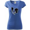 Border kólia obrys hlavy - Dámske tričko Pure - L ( Svetlomodrá ) Border kólia obrys hlavy - Dámske tričko Pure - L ( Svetlomodrá )