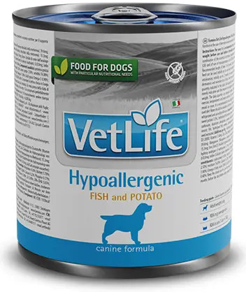 Vet Life Dog Hypoallergenic ryba a zemiak 300 g