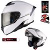 Vyklápacia prilba MT Helmets Atom 2 Sv biela, veľkosť L Vyklápacia prilba MT Helmets Atom 2 Sv biela, veľkosť L