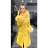 Dámsky kožený Rebecca fur yellow Dámsky kožený Rebecca fur yellow