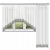 Hotová záclona biela voál klasická súprava 545x250 cm Hotová záclona biela voál klasická súprava 545x250 cm