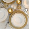 Asir | 26-dielna jedálenská súprava, biela/zlatá, porcelán | 710KTP9736 Asir | 26-dielna jedálenská súprava, biela/zlatá, porcelán | 710KTP9736