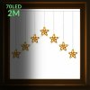 Vianočná led svetelná záclona vonkajšia - hviezdy - 70led - 2m teplá biela Vianočná led svetelná záclona vonkajšia - hviezdy - 70led - 2m teplá biela