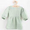 Dojčenské mušelínové šaty New Baby Comfort clothes šalviová, veľ. 62 (3-6m)