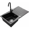 Granitový drez s kuchynskou batériou MEXEN CESAR čierna Granitový drez s kuchynskou batériou MEXEN CESAR čierna