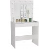 TOH Topeshop Z.MARINA LUSTRO BIEL toaletné potreby / toaletná súprava do spálne TOH Topeshop Z.MARINA LUSTRO BIEL toaletné potreby / toaletná súprava do spálne