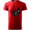 Yin & Yang hory a moře - Klasické pánske tričko vyššej gramáže - 3XL ( Červená ) Yin & Yang hory a moře - Klasické pánske tričko vyššej gramáže - 3XL ( Červená )