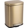 Odpadkový kôš do domácnosti, kuchyne, kúpeľne 5L s pedálom, zlatý VIO Odpadkový kôš do domácnosti, kuchyne, kúpeľne 5L s pedálom, zlatý VIO