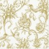 Obrúsky PAW L 33x33cm Baroque Flowers gold Obrúsky PAW L 33x33cm Baroque Flowers gold