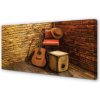 Obraz canvas Gitaru hat stoličky 100x50 cm Obraz canvas Gitaru hat stoličky 100x50 cm