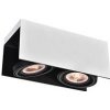 GTV Stropní svítidlo Verso, 4250, AC 220–240 V, 50/60 Hz, GU10, ES111IP 20, 2*GU10, ES111, dvojité, bílo/černé GTV Stropní svítidlo Verso, 4250, AC 220–240 V, 50/60 Hz, GU10, ES111IP 20, 2*GU10, ES111, dvojité, bílo/černé