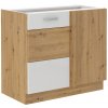 Bývaj s nami SK, AXEL kuchynská skrinka 105 ND 1F, biely lesk/dub artisan LTD,MDF Bývaj s nami SK, AXEL kuchynská skrinka 105 ND 1F, biely lesk/dub artisan LTD,MDF