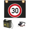 Značka s výstražným svetlom na batériu, 30 km Značka s výstražným svetlom na batériu, 30 km